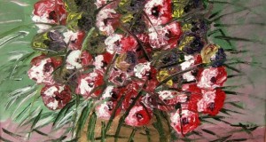 Statisches Naturbild mit Flowers Anemone Frenzy 42x57cm