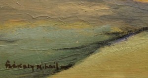 Gemälde Mihail Fzekaly - Sommerlandschaft in gerahmtem Öl 35x45 gemalt