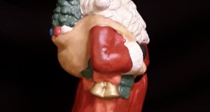 Weihnachtsdekoration, Vintage-Statuette, Weihnachtsmann