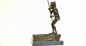 Fährmann-Bronzeskulptur nach David Goode 019160