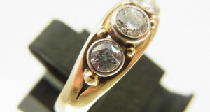 585 Gold Vintage Ring mit Diamanten als 0,50 Karat