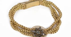 Antikes 18 Karat Gold Diamantarmband