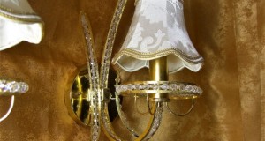 Versailles Luxus Messing Set Messing vergoldet goldenen Kristall Vintage Frankreich