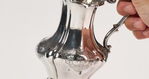 Karaffe aus massivem Silber925-London Jahr 1854-Wasserreinigung500ml